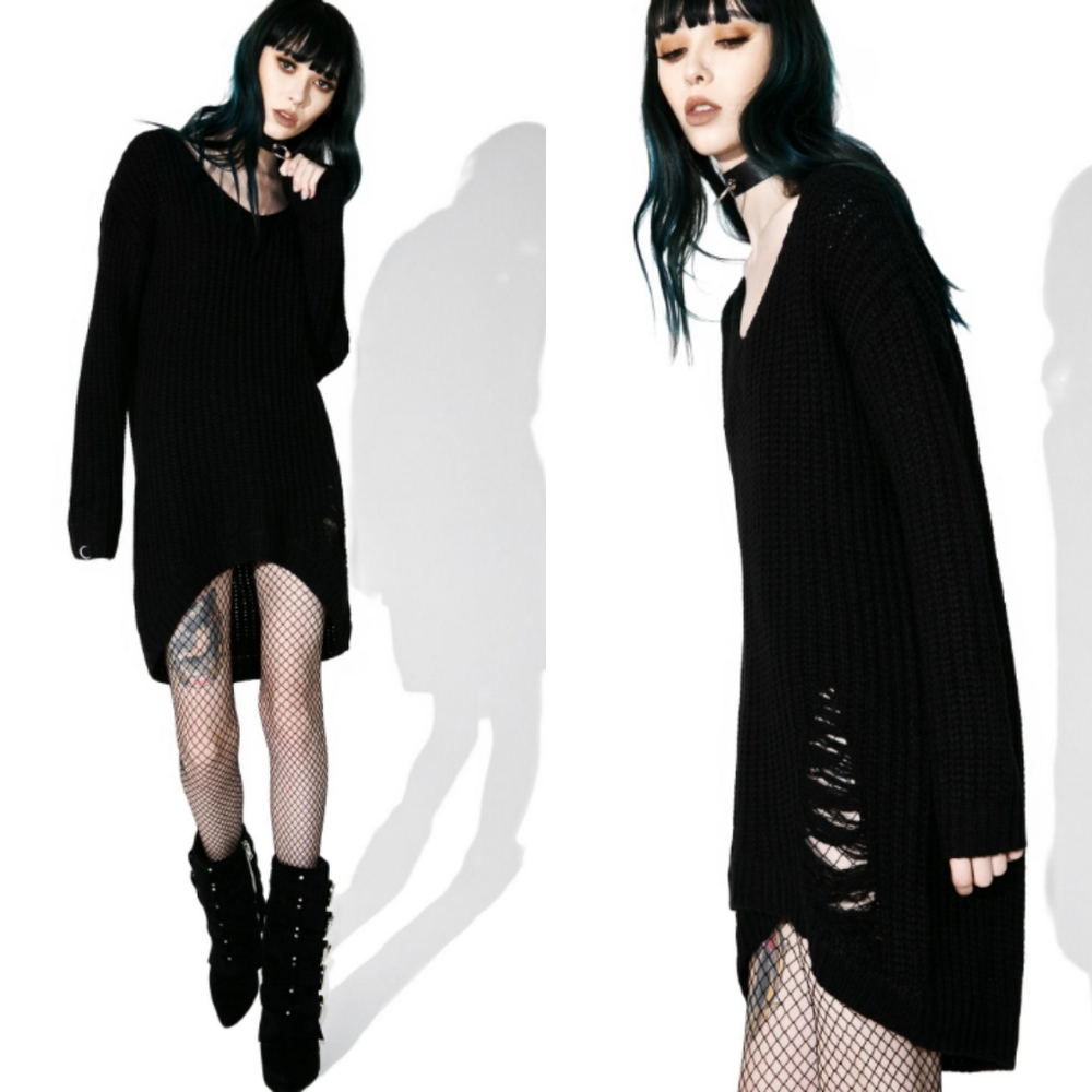 Killstar Damnation Funday distressed knit